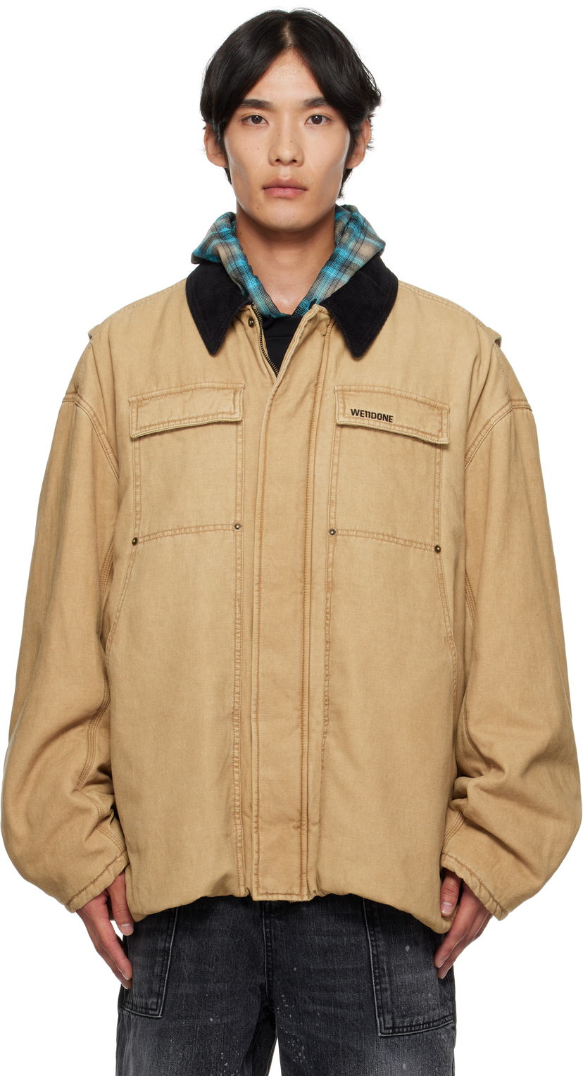 Jakna We11done We11done Washed Work Jacket Bež | WD-JP2-25-070-U-BG