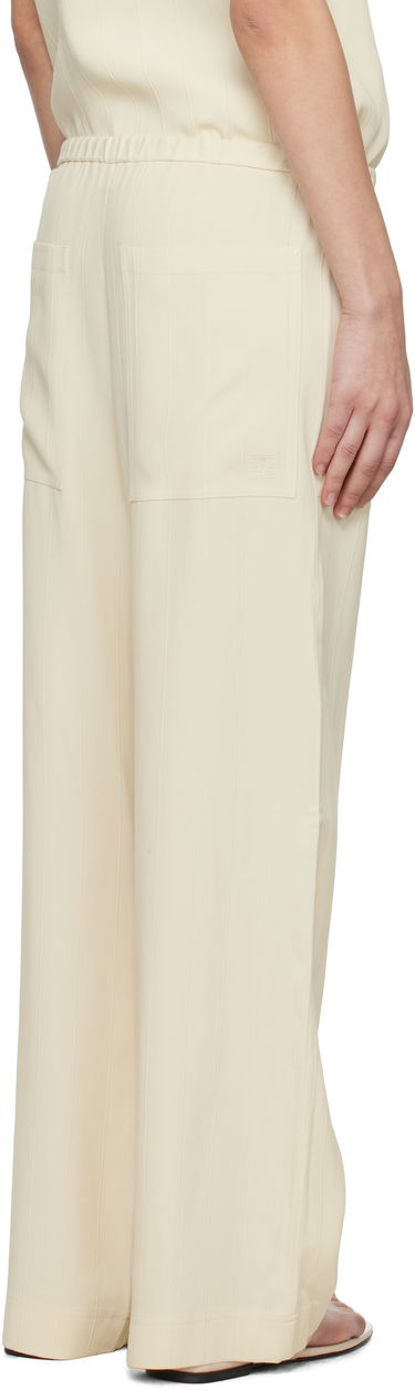 Kombinezon TOTEME TOTEME Woven Stripe Drawstring Trousers Bež | 252-WRB1709-FB0192, 2