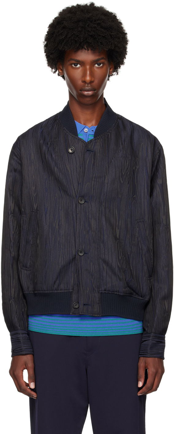 Bomber jakna Paul Smith PS Paul Smith Graphic Pattern Bomber Jacket Mornarica | M2R-872Y-N22133-49