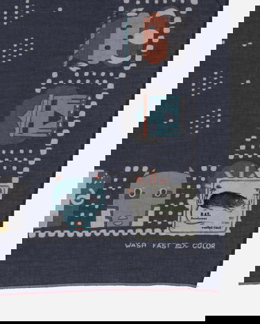 Šala KAPITAL Selvedge Bandana with Kachina Print Modra | EK-1169BA 1, 4