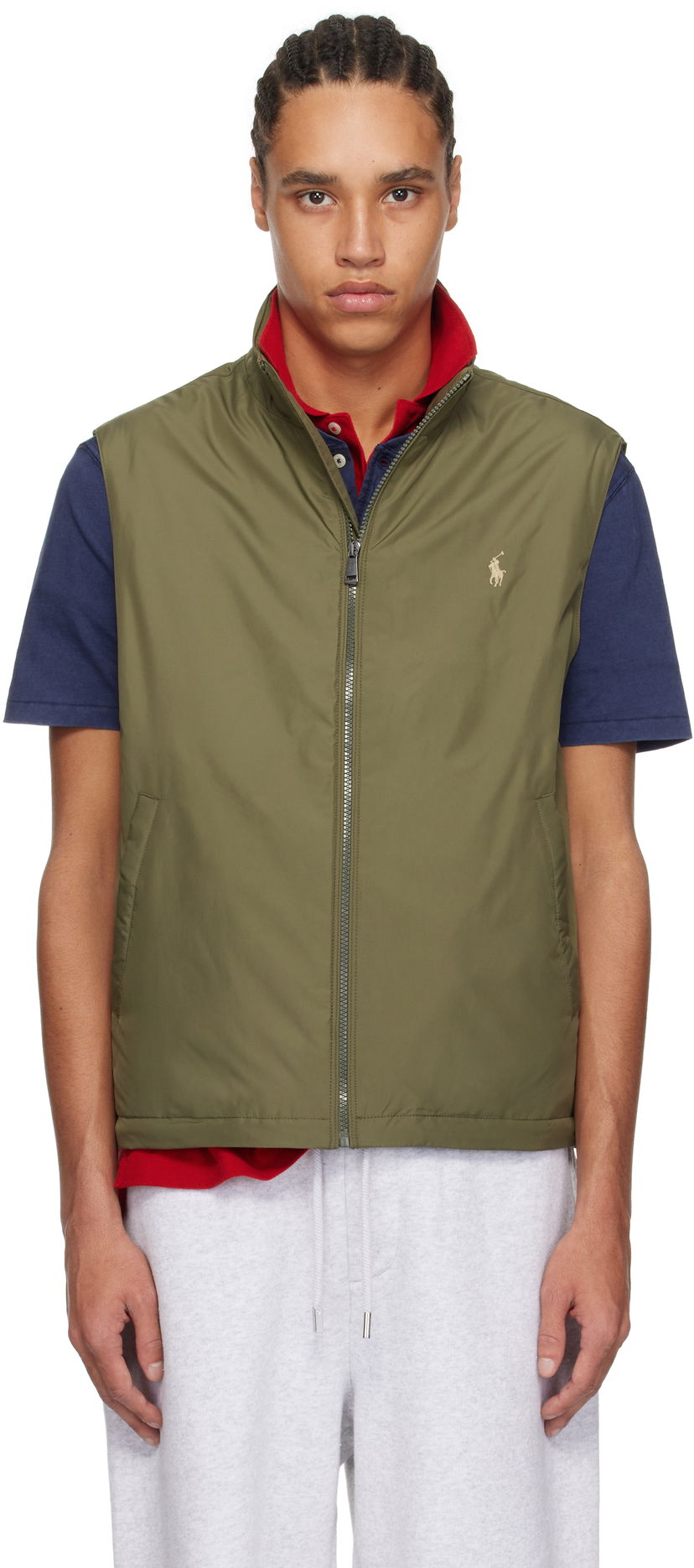 Telovnik Polo by Ralph Lauren Ralph Lauren Packable Taffeta Vest Zelena | 710961832002