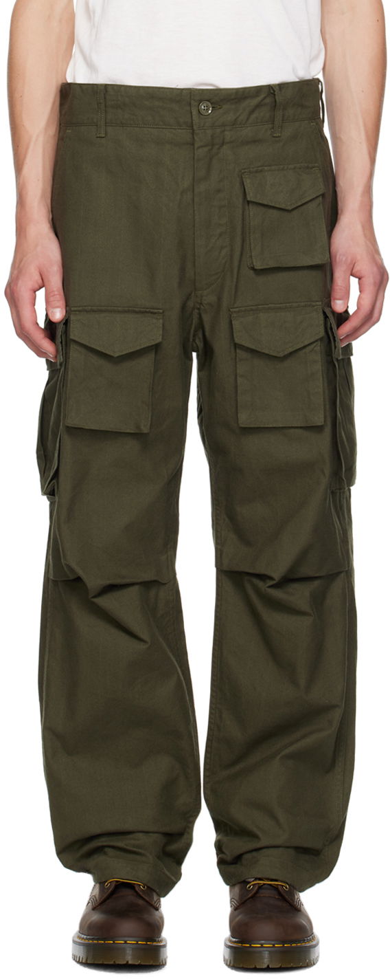 Cargo hlače Engineered Garments Green FA Cargo Pants Zelena | 24F1F016