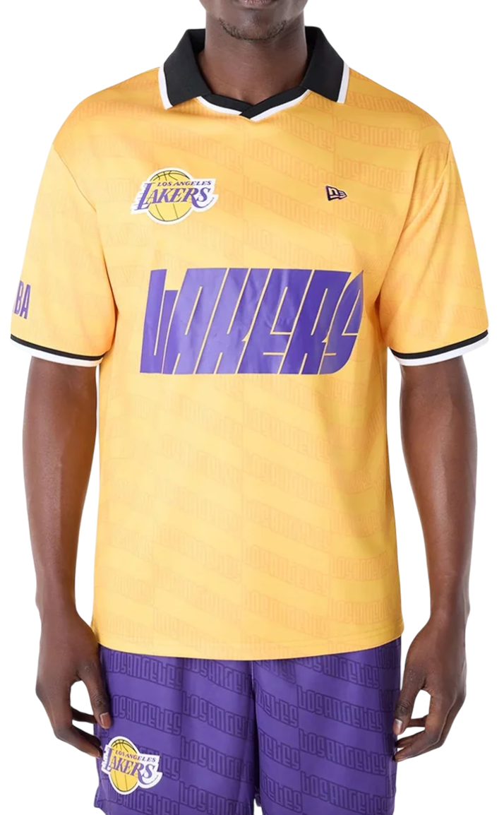 Dres New Era NBA Los Angeles Lakers Oversized T-Shirt Rumena | 60596415-60596415