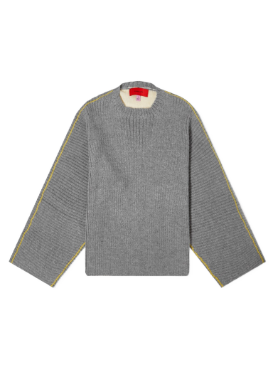 Pleteni pulover Eckhaus Latta Ash Knitted Sweater Siva | 4026-EL-AW22-C