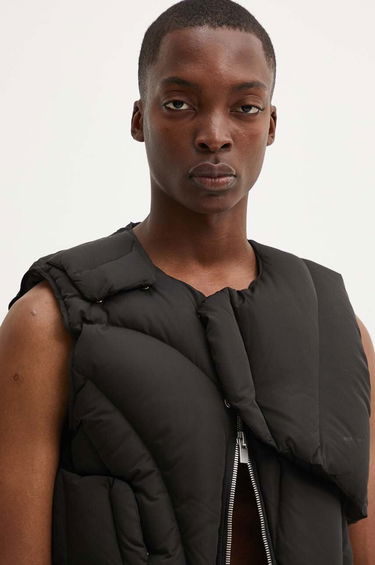 Telovnik HELIOT EMIL Asymmetrical Padded Vest Črna | HE.M.03.003.P11.BLK01, 3