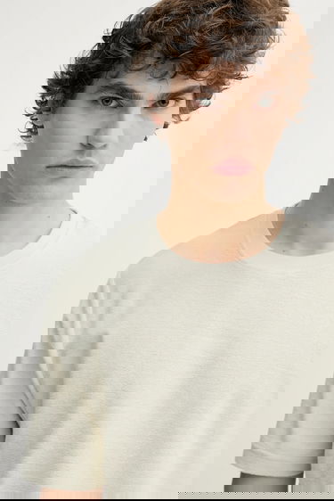 Majica Samsoe Samsoe Short-sleeved T-Shirt ODIN Bež | M22200041, 3