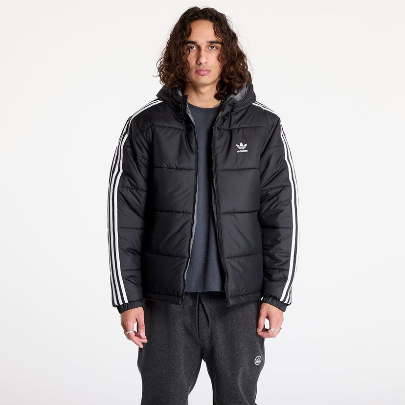 Jakna adidas Originals Adicolor Reversible Jacket Black/ Grey Four Črna | JD9071