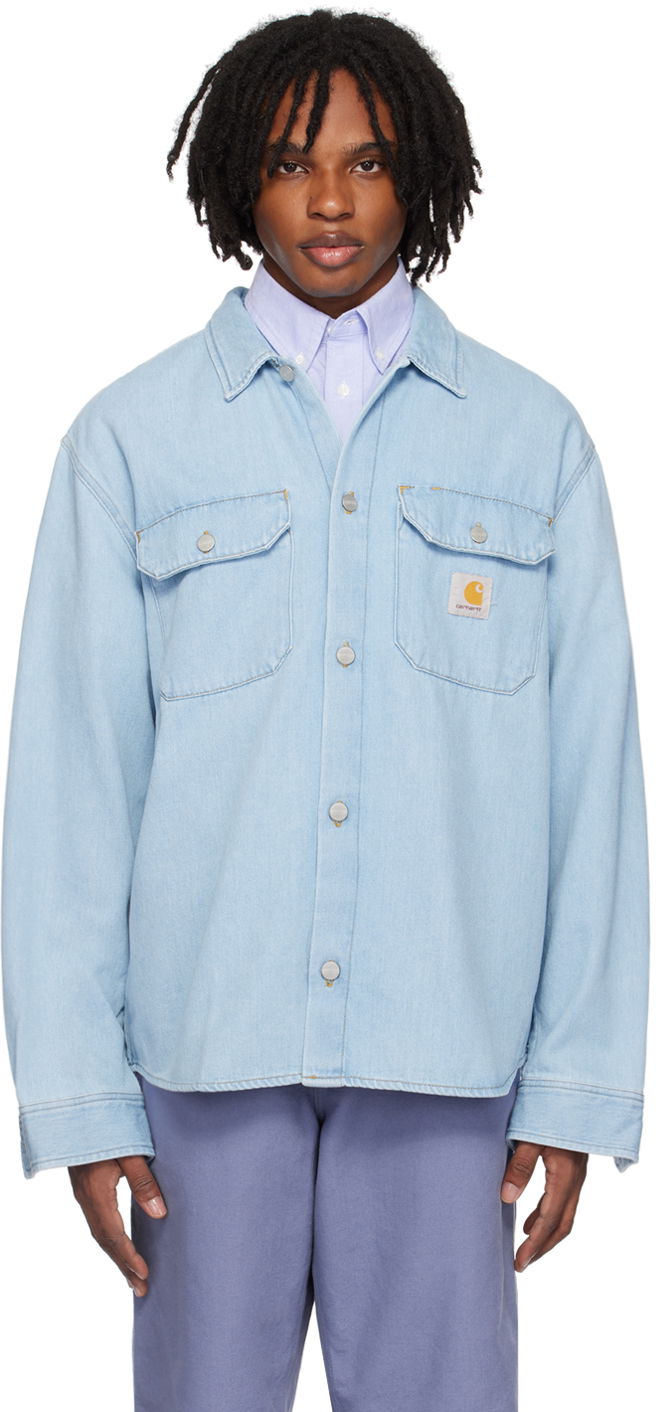 Srajce Carhartt WIP Carhartt WIP Harvey Denim Overshirt Modra | I033346
