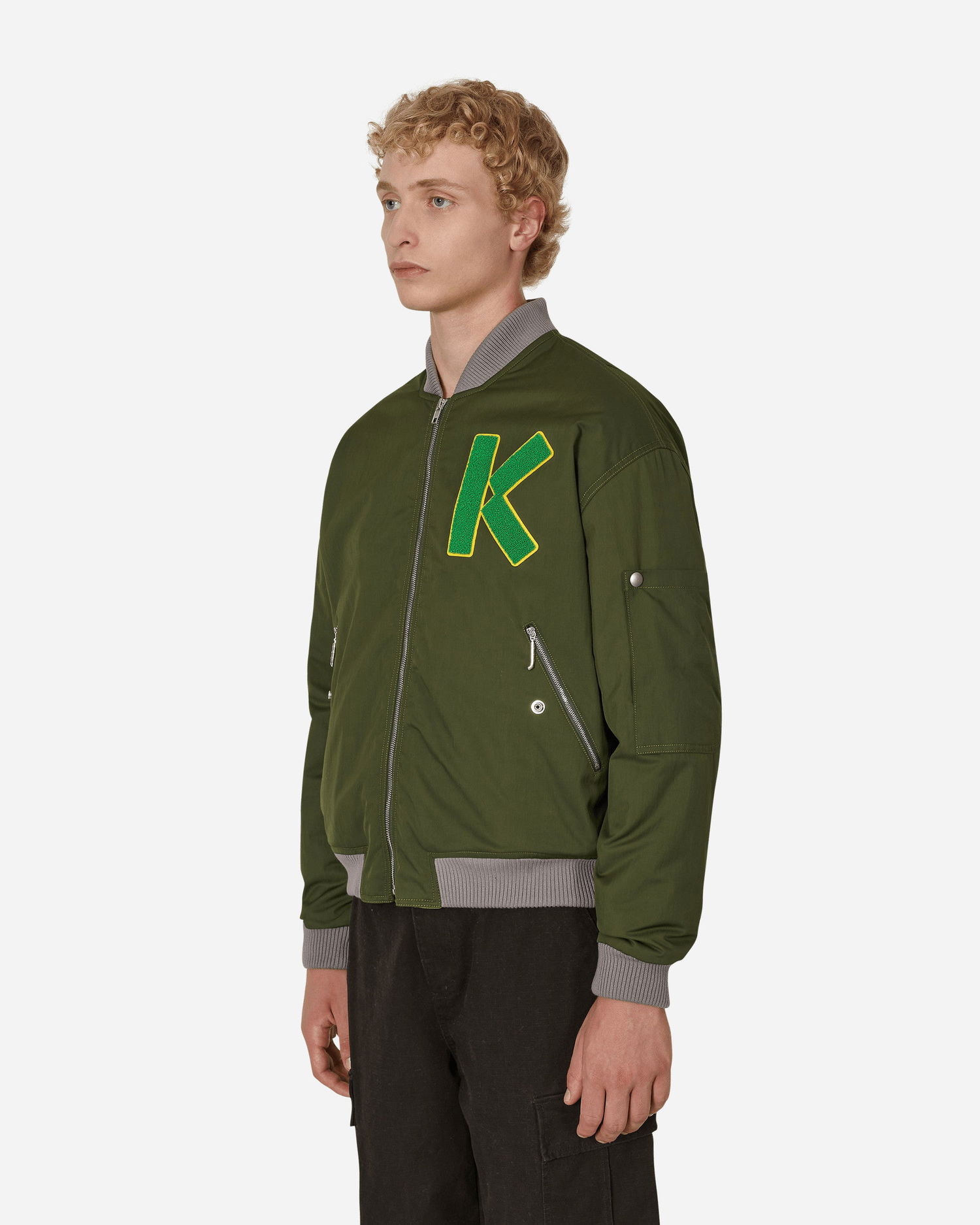 Bomber jakna KENZO Varsity Bomber Jacket Zelena | FC65BL1279OC 51, 1