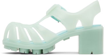 Nega čevljev Bottega Veneta Bottega Veneta Gertie Fisherman Heeled Sandals Zelena | 827620 V2AS0, 2