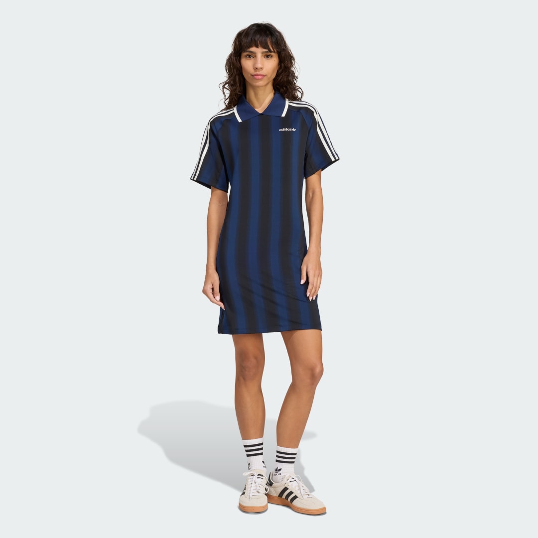 Obleke adidas Performance Football Inspired Graphic Dress Modra | JW5143, 0