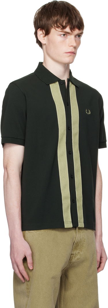 Polo majica Fred Perry Fred Perry Chenille Tape Button Through Polo Zelena | M9907, 1