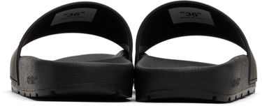 Superge in čevlji Off-White Black Bookish Pool Slides Črna | OMIU002C99MAT0011001, 1