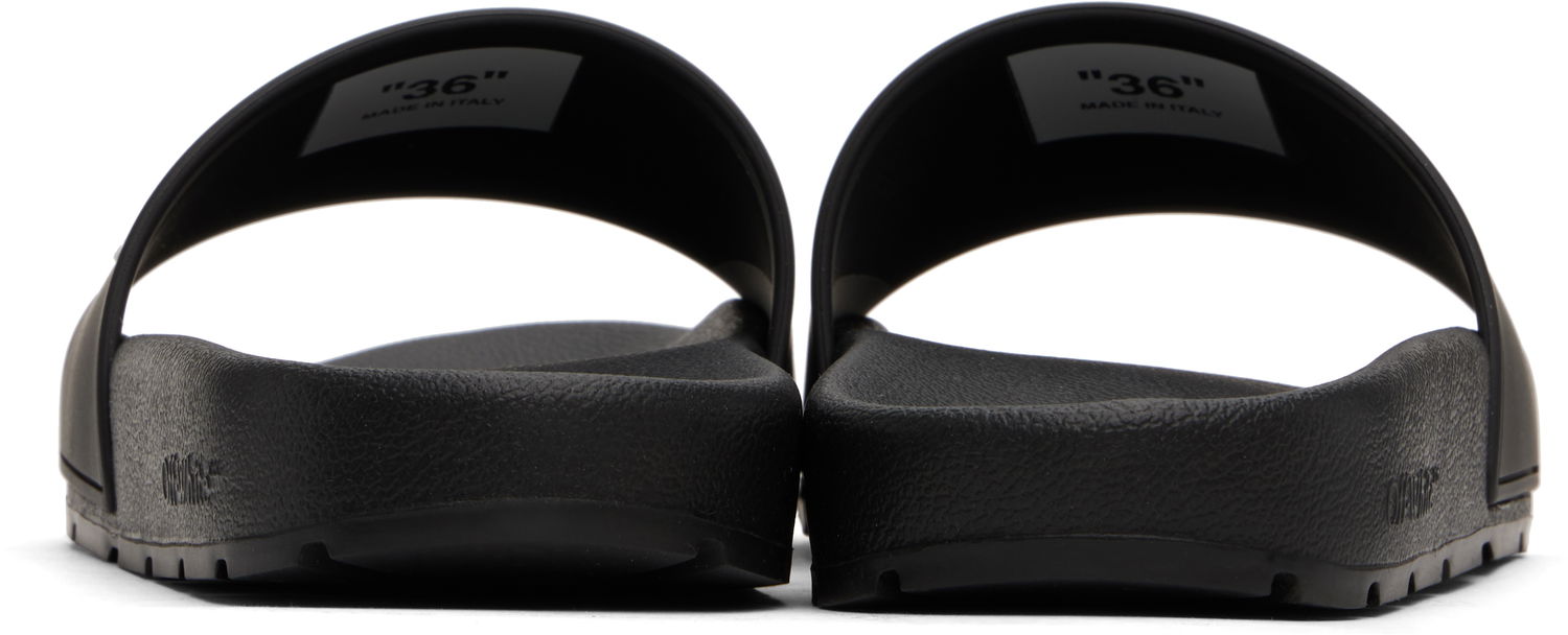 Superge in čevlji Off-White Black Bookish Pool Slides Črna | OMIU002C99MAT0011001, 1