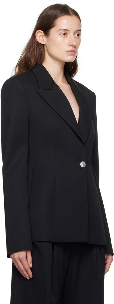 Jakna The Attico The Attico Peaked Lapel Blazer Črna | 241WCG61 W046, 1
