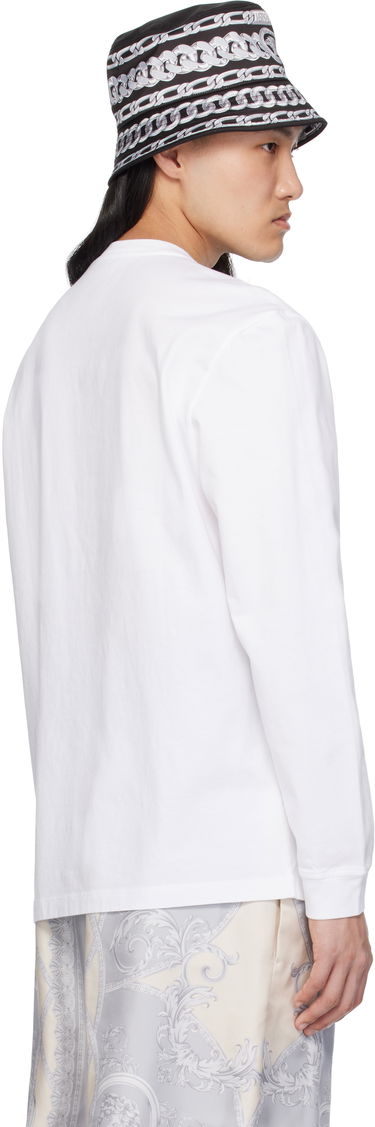Majica Versace Versace Medusa Embroidered Long Sleeve T-Shirt Bela | 1013947_1A11054, 2