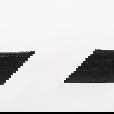 Denarnica CALVIN KLEIN Croc 6 Cc Cardcase Black Črna | LV04F1094G UB1, 2