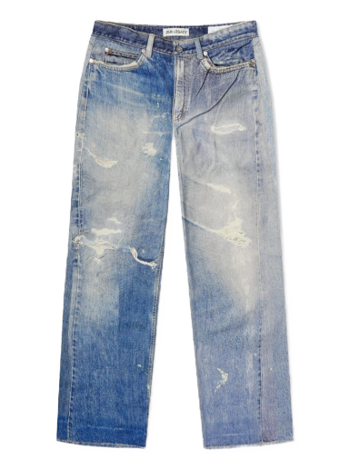Kavbojke OUR LEGACY Wide Leg Distressed Jeans Modra | W4205TDD