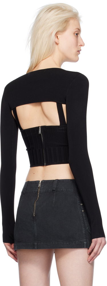 Krila Dion Lee Ventral Compact Corset Top Črna | A7772PS24, 2
