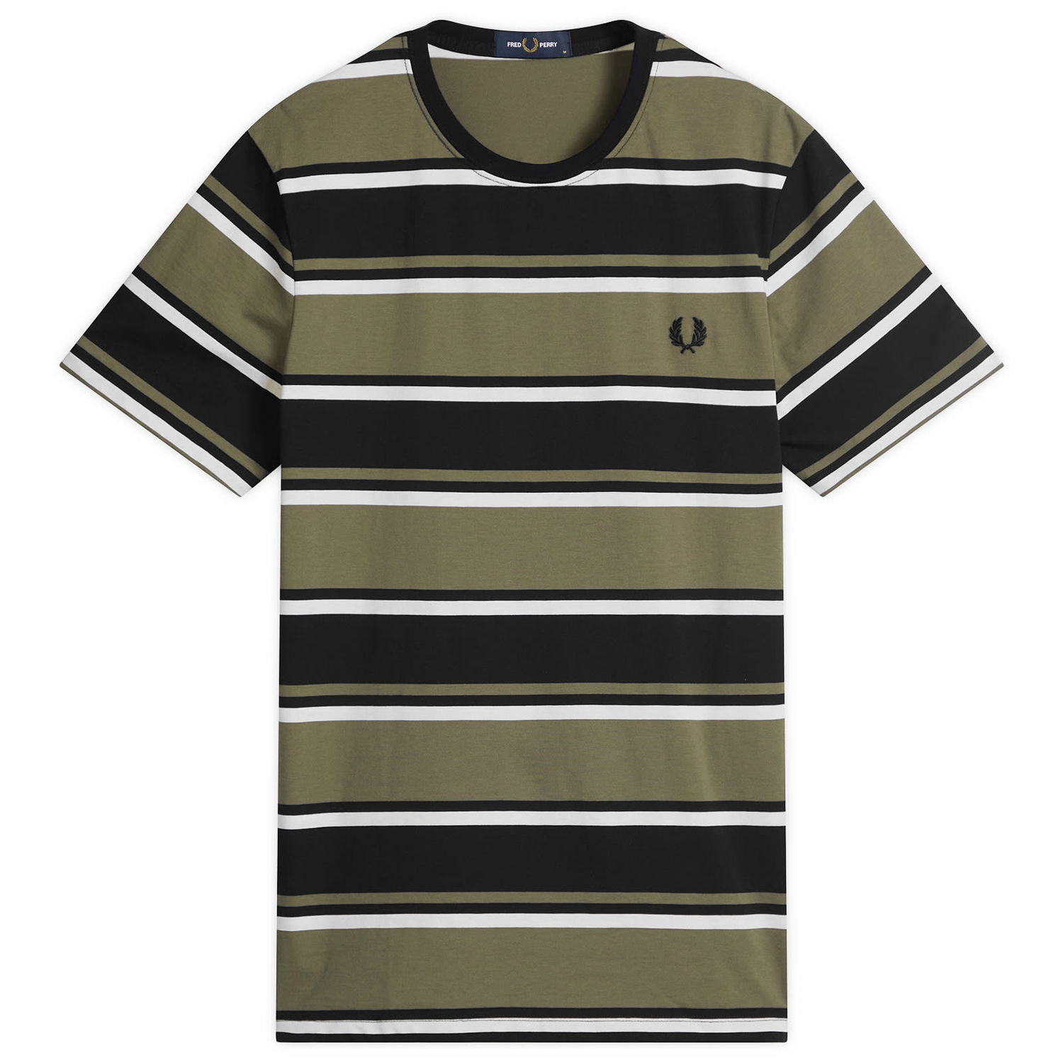 Majica Fred Perry Fred Perry Bold Striped T-Shirt, Size Large Zelena | M1302-102, 0