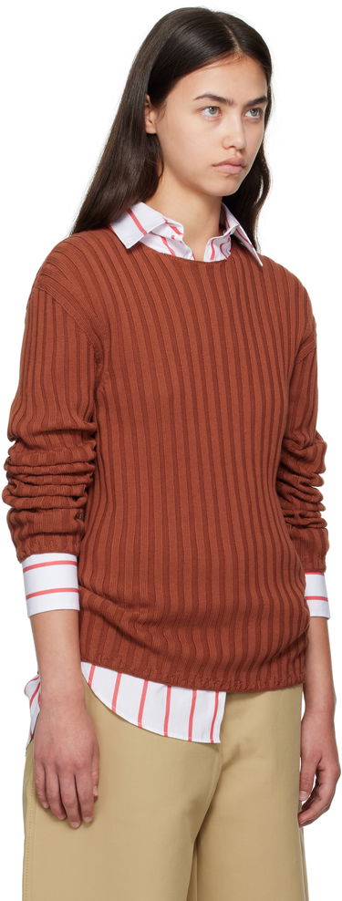 Pleteni pulover Acne Studios Acne Studios Ribbed Sweater Črna | C60098-, 4
