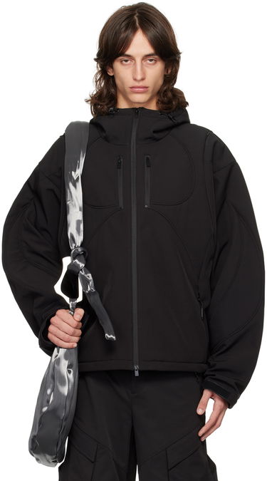 Vetrovka HELIOT EMIL Softshell Hooded Jacket Črna | PREAW24_M_02_130_BLK01, 0