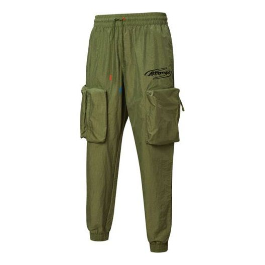 Cargo hlače Puma PUMA x ATTEMPT Crossover Casual Woven Pants Zelena | 598944-75