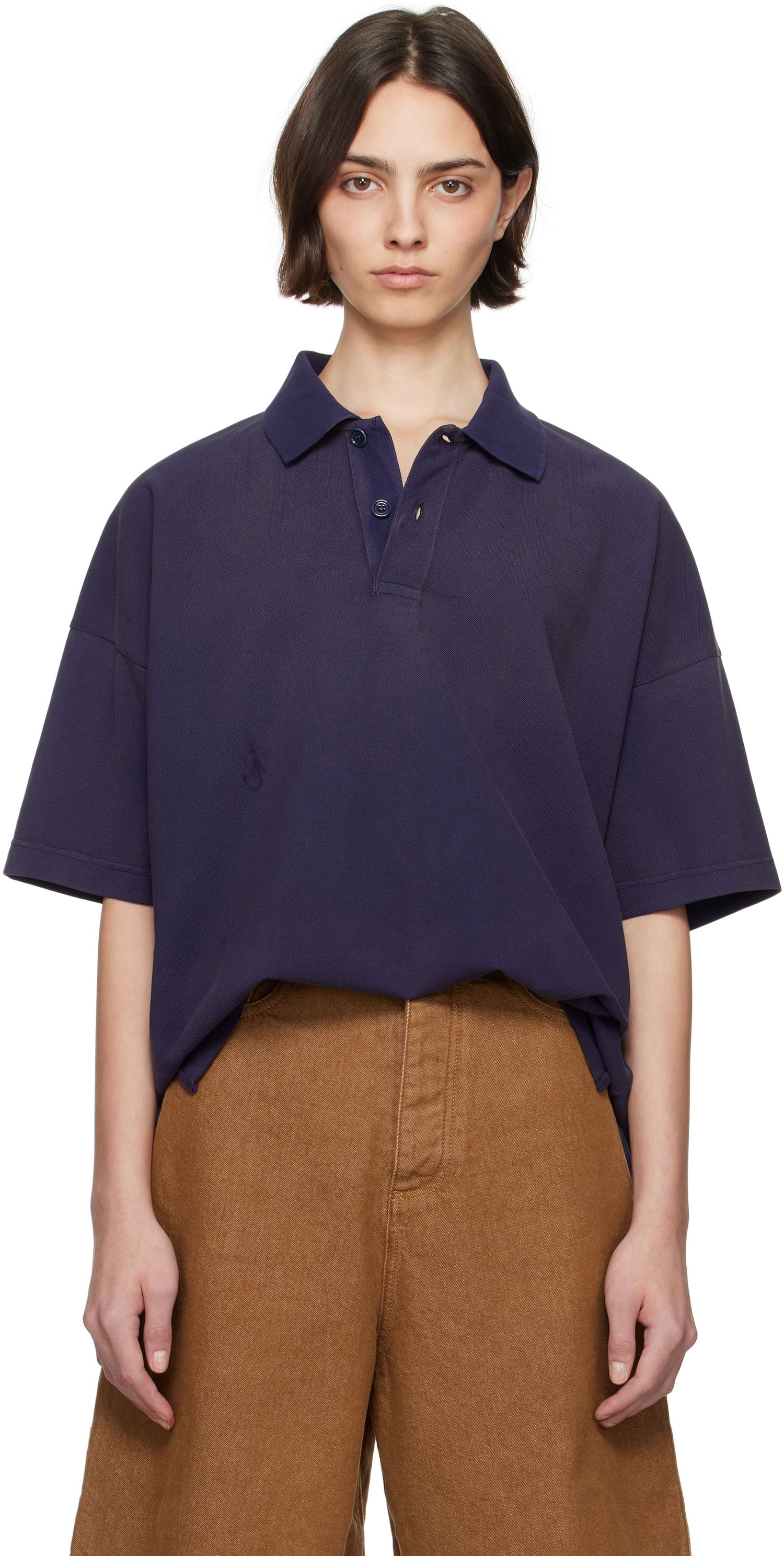 Polo majica JW Anderson JW Anderson Anchor Print Polo Mornarica | JO0269-PG1808, 0