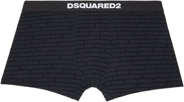 Boksarice DSQUARED2 Dsquared2 Printed-Logo Boxer Briefs Črna | D9LDC5510, 0