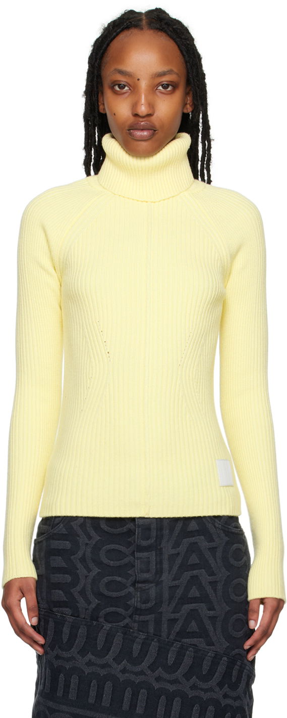 Pleteni pulover Marc Jacobs Marc Jacobs Ribbed Turtleneck Sweater Rumena | N604W07RE22