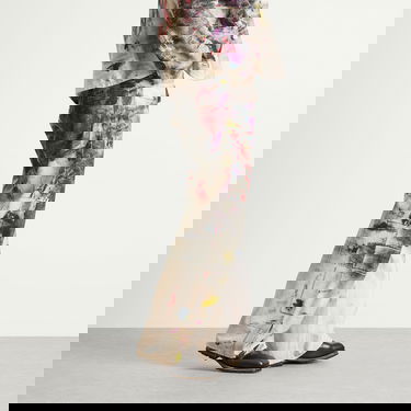 Kavbojke Acne Studios 1981 U Painter Printed Decorator Jeans, Size X-Small Bež | CK0133-AOL, 3