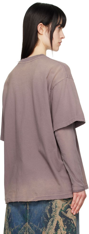 Majica Acne Studios Acne Studios Layered Poodle Print T-Shirt Lila | AL0454-, 2