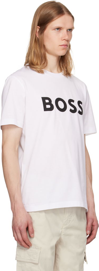 Majica BOSS BOSS Cotton-Jersey Logo T-Shirt Bež | 50495742, 4