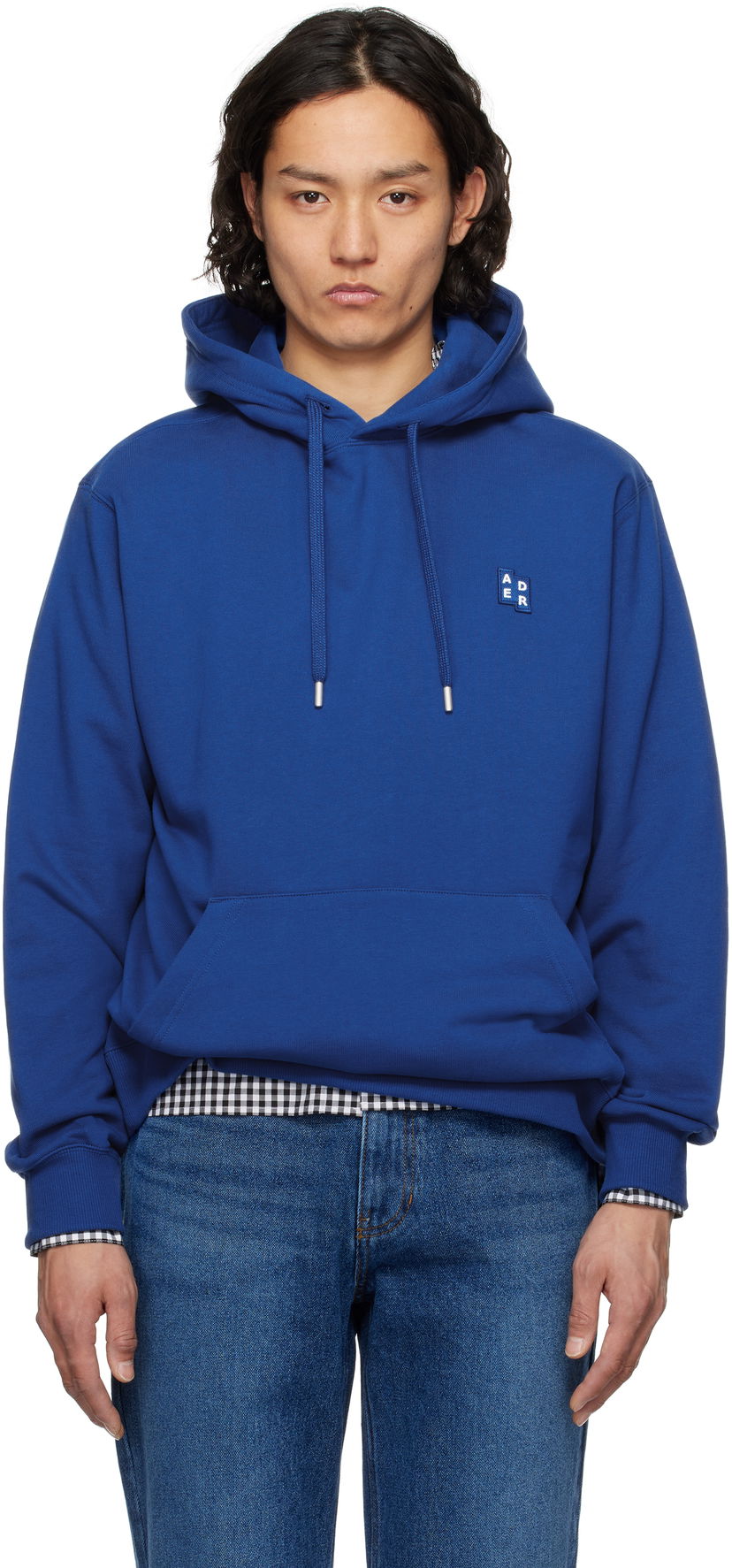 Pulover ADER ERROR ADER error TRS Tag 01 Hoodie Modra | BO42FYHD0101BL