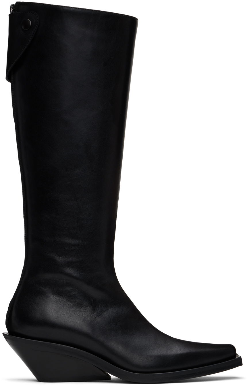 Obleke Ann Demeulemeester Ann Demeulemeester Auke Pointy Tall Boots Črna | 2402-W-R35-LT141-099, 0