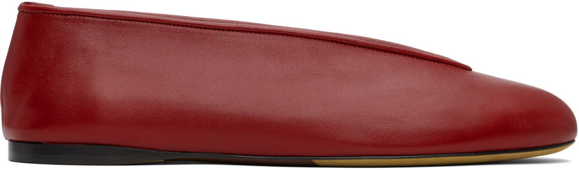 Obleke Moschino Moschino Duck Nappa Ballerina Flats Rdeča | MA11010C1M MA0 500