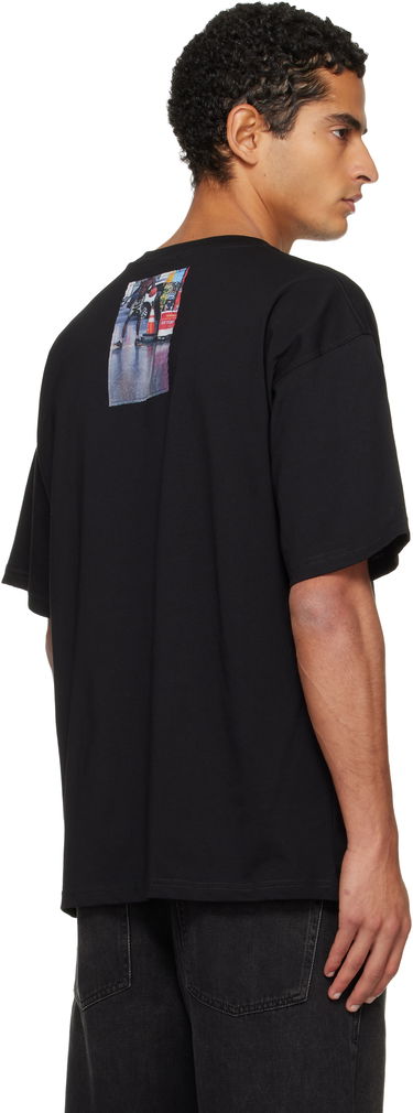 Majica Diesel T-shirt with Roadside Scene and Car Photo Patches Črna | A19467-0PLAT-9XX, 2