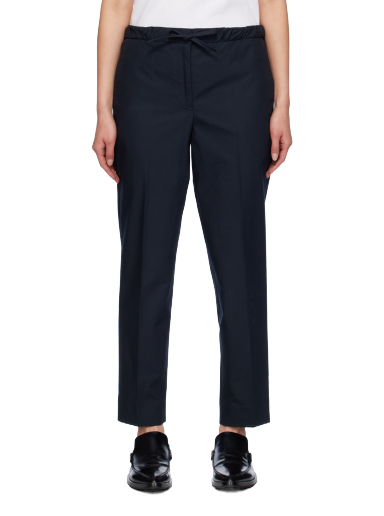 Hlače Jil Sander Cropped Trousers Mornarica | J40KA0015_J45039
