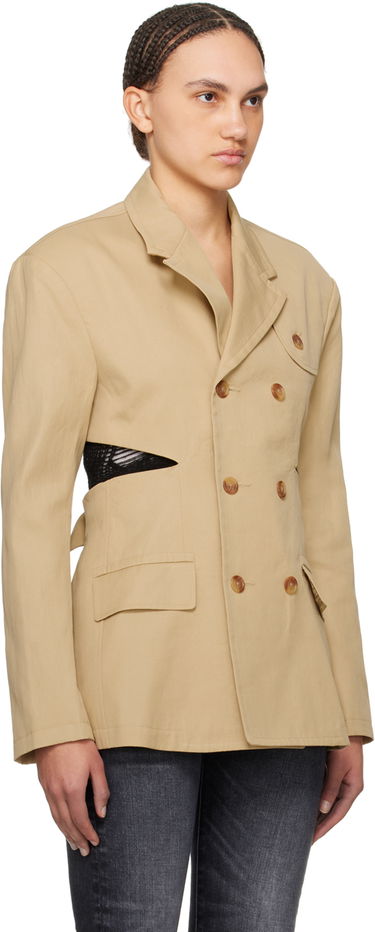 Jakna R13 R13 Open Back Blazer Bež | R13WR257-R318B, 1
