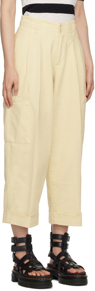 Hlače YMC YMC Grease Pleated Trousers Rumena | Q4WAE, 1