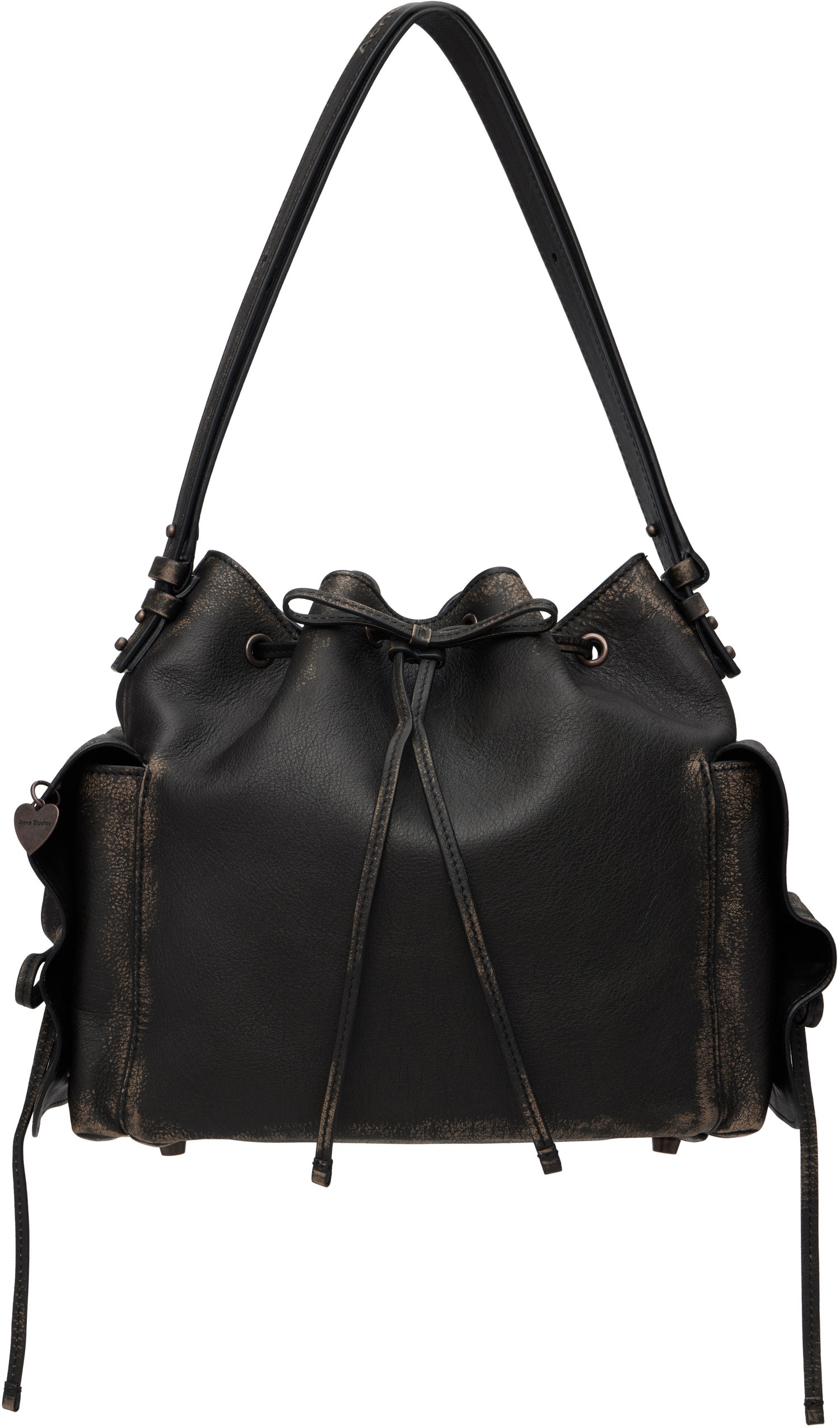 Torbica Acne Studios Acne Studios Multipocket Bucket Bag Črna | A10454-, 0