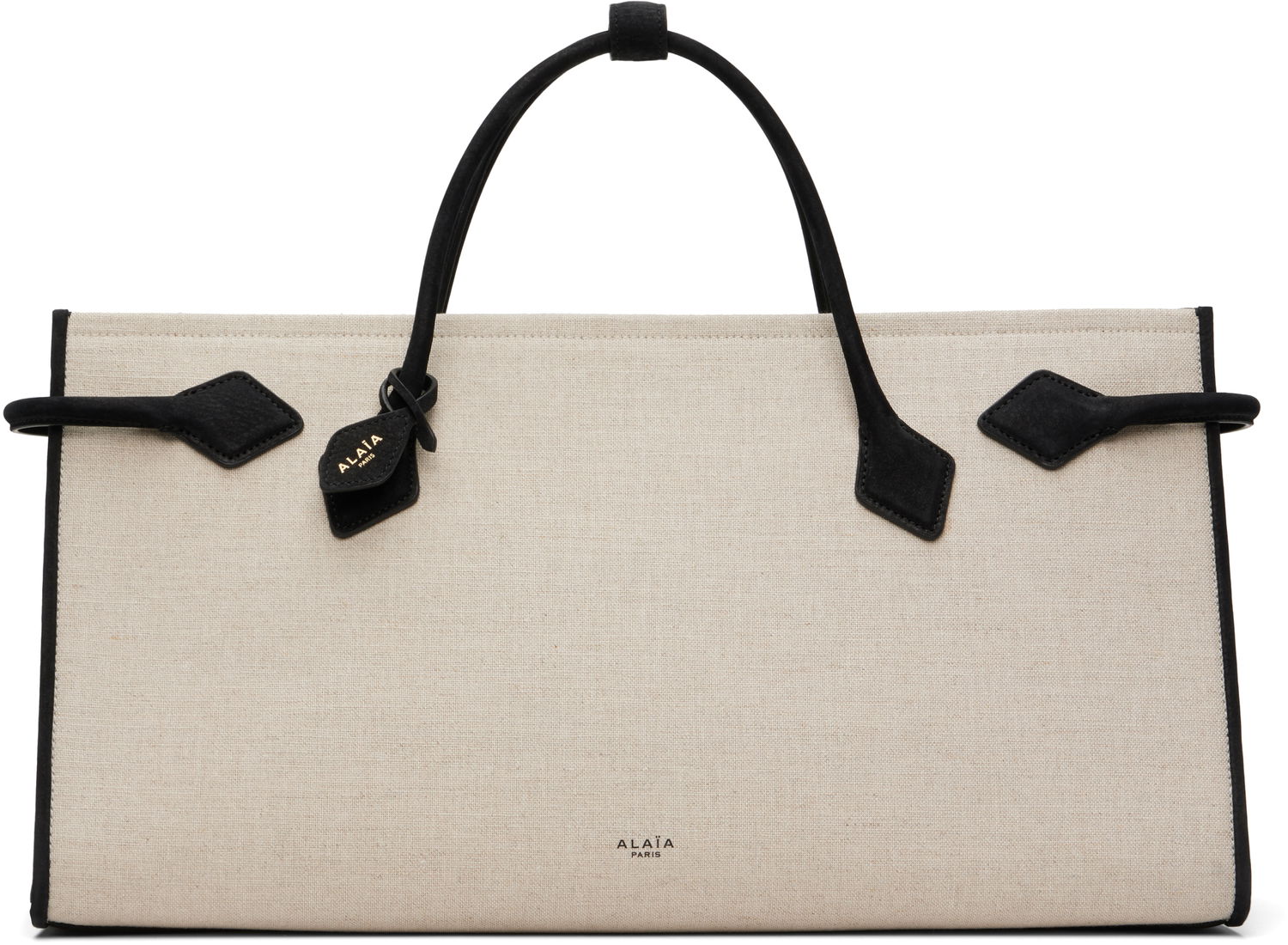 Tote bag Alaïa ALAÏA 'Le Teckel' Tote Bag Bež | AA1S14042CA582, 0