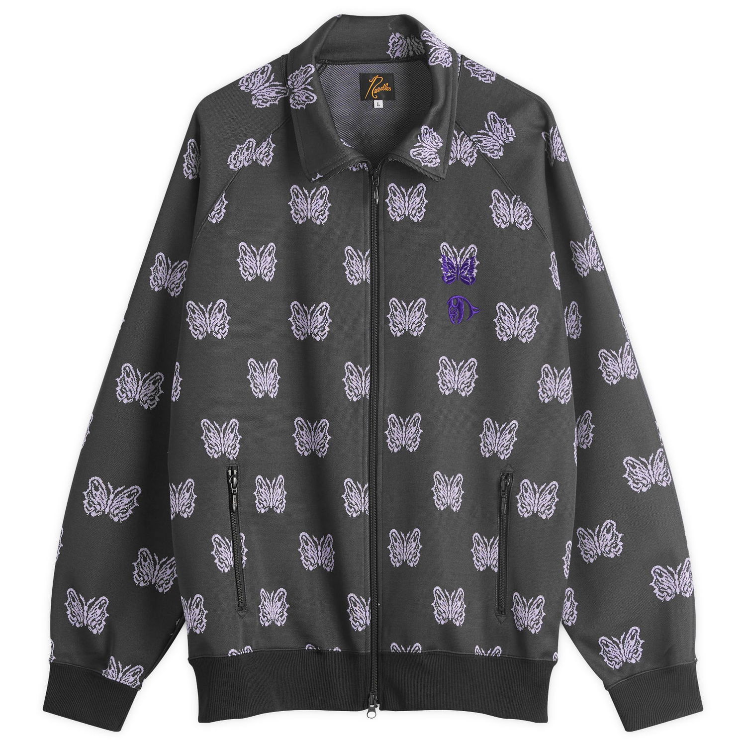 Vetrovka Needles Kae Tanaka Poly Jacquard Track Jacket, Size Large Črna | QV424, 0