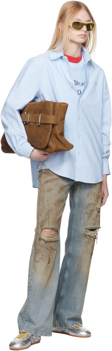 Kavbojke Acne Studios Loose-Fit 2021F Siva | A00402-, 3