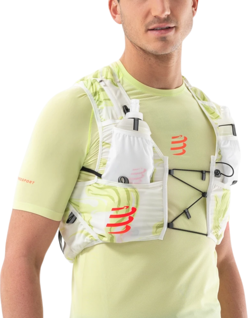 Nahrbtnik Compressport Ultrun Evo 10 Hydration Vest Bela | xbpu6060-xbpu6060062