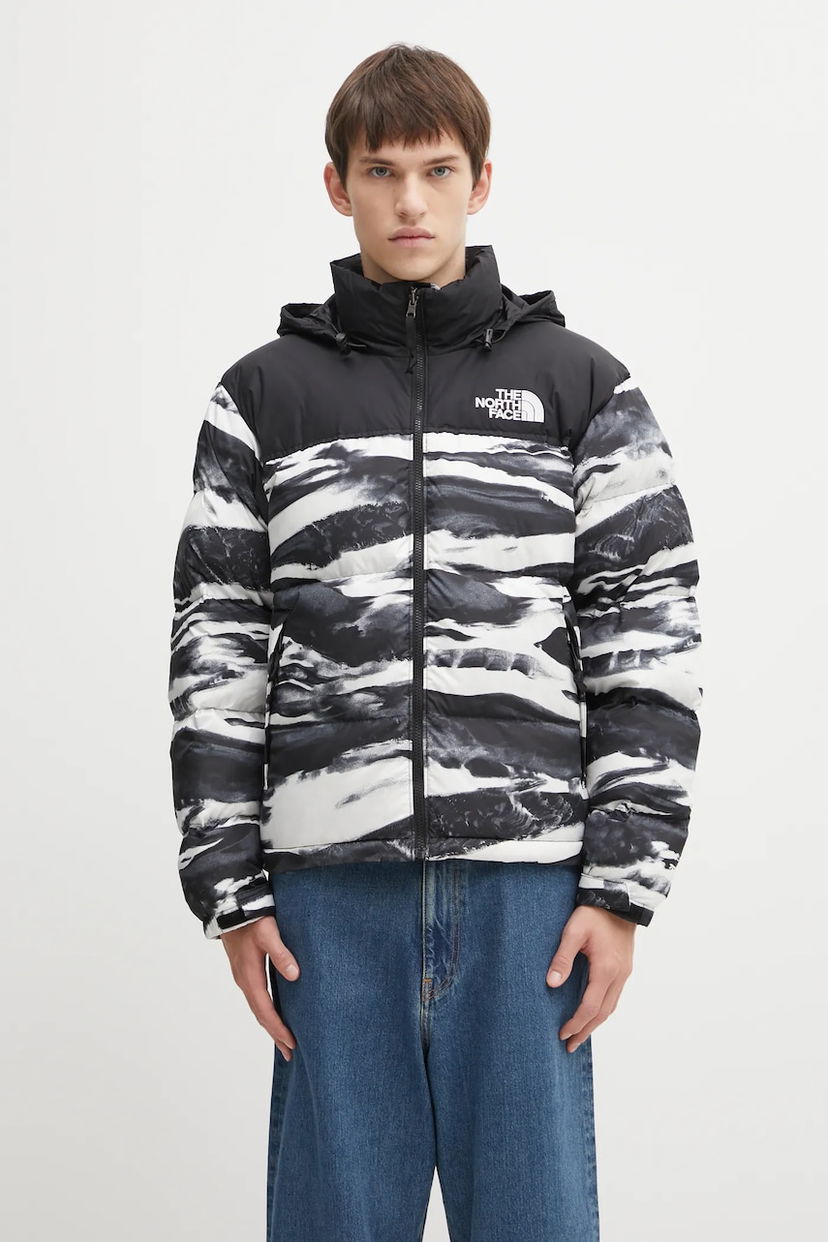 Puhovka The North Face 1996 Retro Nuptse Winter Hooded Down Jacket with Monochrome Pattern Večbarvna | NF0A8D16DJI1