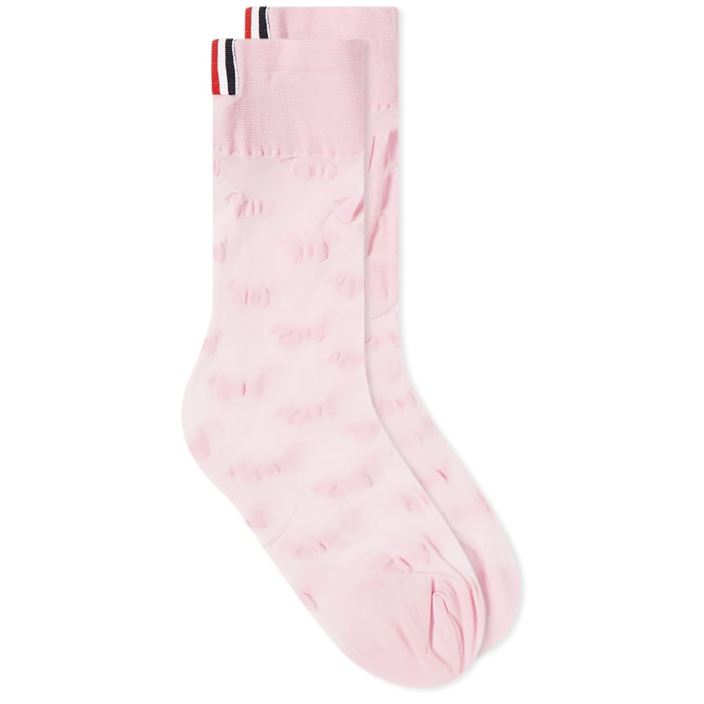 Nogavice Thom Browne Hector Sheer Mid Calf Sock Roza | FAS130A-Y7007-680, 0