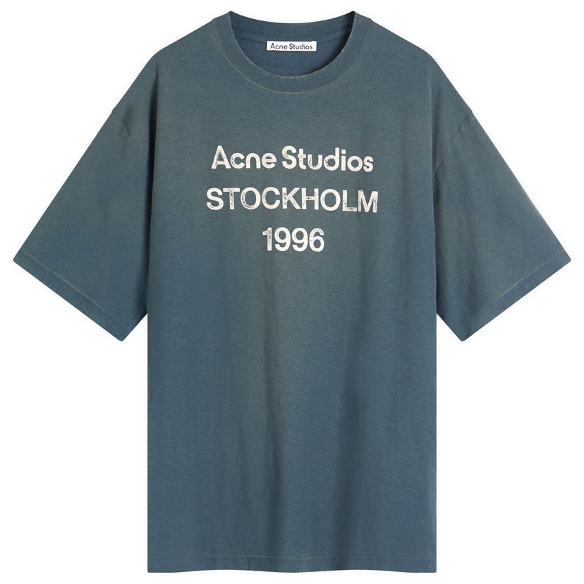 Majica Acne Studios Acne Studios 1996 Exford Short Sleeve T-Shirt, Size Large Modra | CL0196-BPA