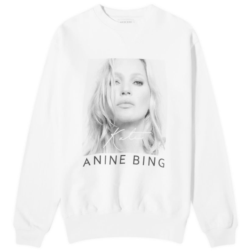 Pulover Anine Bing Ramona Kate Moss Sweatshirt Bela | A-08-5055-100A