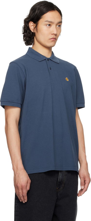 Polo majica Carhartt WIP Carhartt WIP Chase Pique Polo Modra | I023807, 1